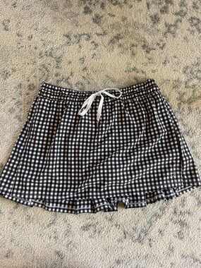 GAP Gingham Drawstring Skirt